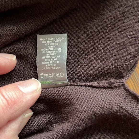 Neiman Marcus Brown extra long duster fringe long sleeves size medium - Picture 13 of 14